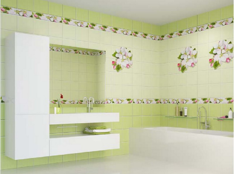 Стеновые панели ПВХ в интерьере современной ванной комнаты